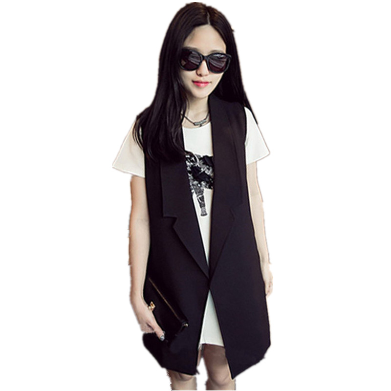Plus Size 4XL 2017 Brief Vest Turn-Down Collar Black Female Vest Slim Long Waistcoat Loose Sleeveless Coat Ladies Vests Women
Plus Size 4XL 2017 Brief Vest Turn-Down Collar Black Female Vest Slim Long Waistcoat Loose Sleeveless Coat Ladies Vests Women