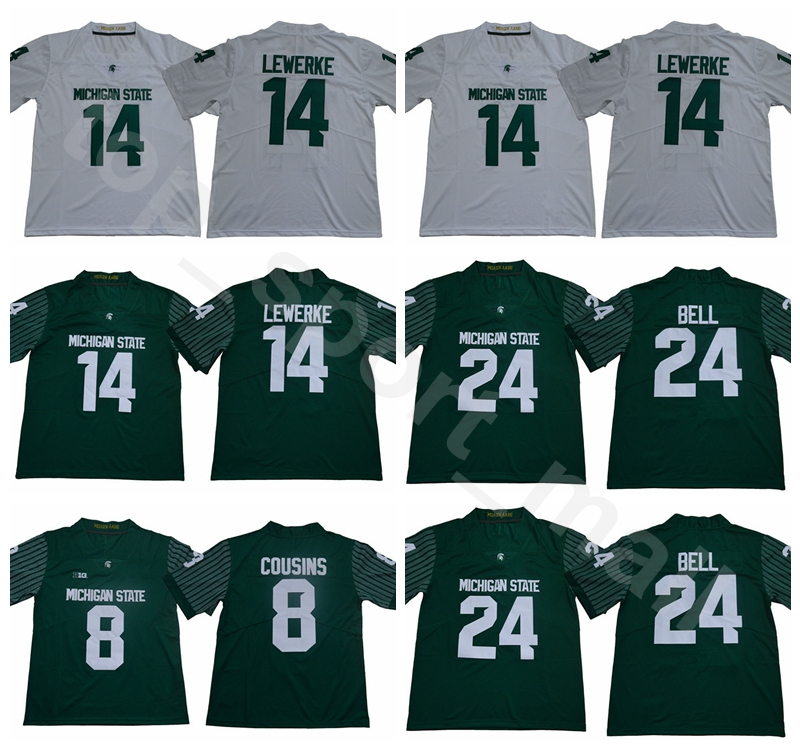 2018 2019 Michigan State Spartans 14 Brian Lewerke Jersey Men College 24 Le'Veon Bell 8 Kirk Cousins Football Jerseys Green White, 8 green
2018 2019 Michigan State Spartans 14 Brian Lewerke Jersey Men College 24 Le'Veon Bell 8 Kirk Cousins Football Jerseys Green White, 8 green