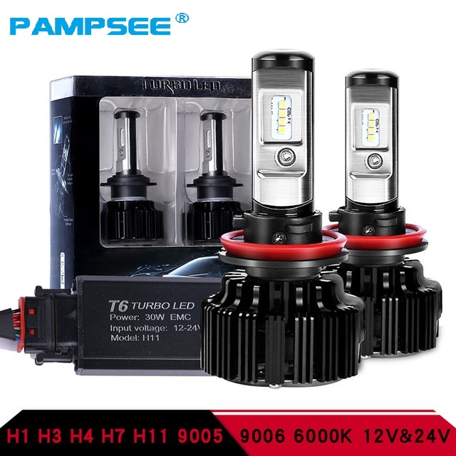 PAMPSEE T6 Turbo Led Headlight H7 H4 led Headlight Bulb Turbo Decoder H1 9005 9006 Hi/Lo Beam CSP Chip 12V 30W 6000K
PAMPSEE T6 Turbo Led Headlight H7 H4 led Headlight Bulb Turbo Decoder H1 9005 9006 Hi/Lo Beam CSP Chip 12V 30W 6000K