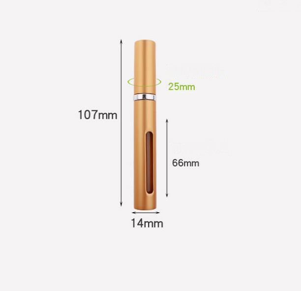 Wholesale 5ml Portable Mini Spray Perfume Bottle Aluminum Electrified Glass Perfume Container Pressed Mini Travel Atomizer Refillable Bottle