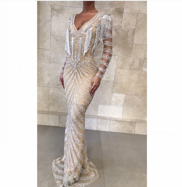 Evening dress Yousef aljasmi Kim kardashian Long sleeve V-Neck Beaded Tassels A-Line Loss Almoda gianninaazar ZuhLair murad 0053, Same with picture
Evening dress Yousef aljasmi Kim kardashian Long sleeve V-Neck Beaded Tassels A-Line Loss Almoda gianninaazar ZuhLair murad 0053, Same with picture