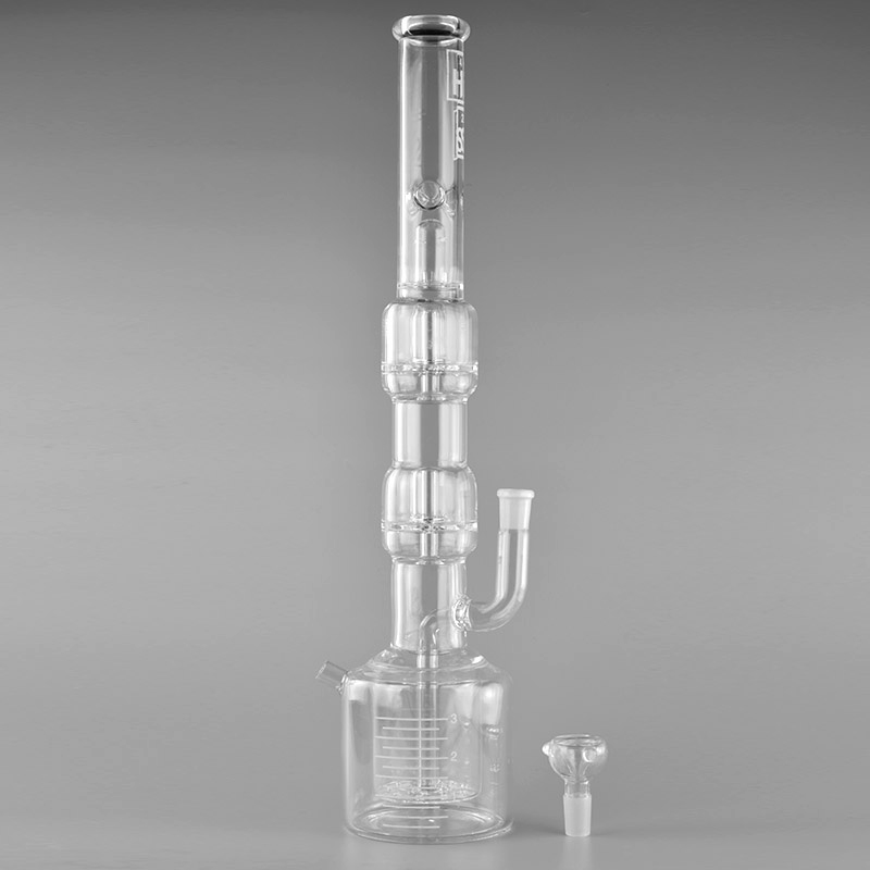 HiSi Glass 22 Inch Triple Geyser Perc with Drain Cap Bongs Water Pipes 18mm Female Joint
HiSi Glass 22 Inch Triple Geyser Perc with Drain Cap Bongs Water Pipes 18mm Female Joint