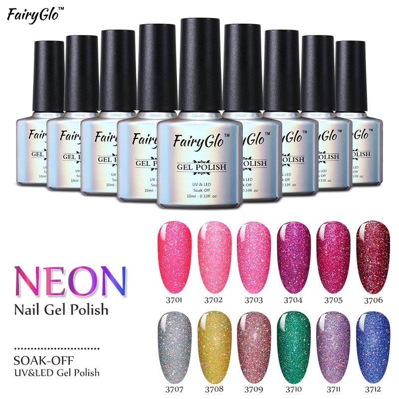 FairyGlo 10ml UV Gel Nail Polish Neon Color UV Lamp Soak off Gel Polish Bling Gel Lak 1pcs Vernis Semi Permanent Gelpolish
FairyGlo 10ml UV Gel Nail Polish Neon Color UV Lamp Soak off Gel Polish Bling Gel Lak 1pcs Vernis Semi Permanent Gelpolish
