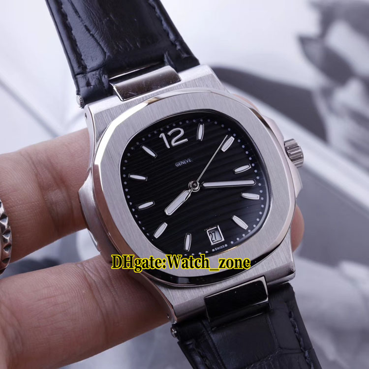 New Sport Nautilus Date 7118/1A-010 7118/1 A2813 Automatic Black Dial Mens Watch Silver Case Leather Strap High Quality Gents Watches, Pp-a10h
New Sport Nautilus Date 7118/1A-010 7118/1 A2813 Automatic Black Dial Mens Watch Silver Case Leather Strap High Quality Gents Watches, Pp-a10h