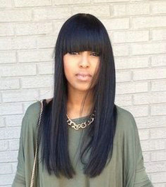 Short Bob Human Hair Wig Full Bangs Glueless Short Brazilian Straight Human Hair Wig with fringe for Black Woman 180% density DIVA1