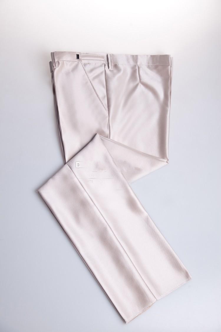 High Quality Champagne Groom Tuxedos Groomsmen Blazer Notch Lapel One Button Men Business Formal Party Prom Suit(Jacket+Pants+Bows Tie) 248