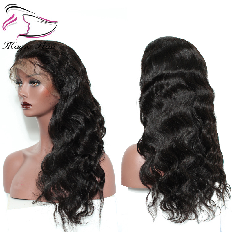 Evermagic Brazilian remy hair 4x4 deep parting lace front human hair wigs body wave pre-plucked with baby hair glueless lace front wig