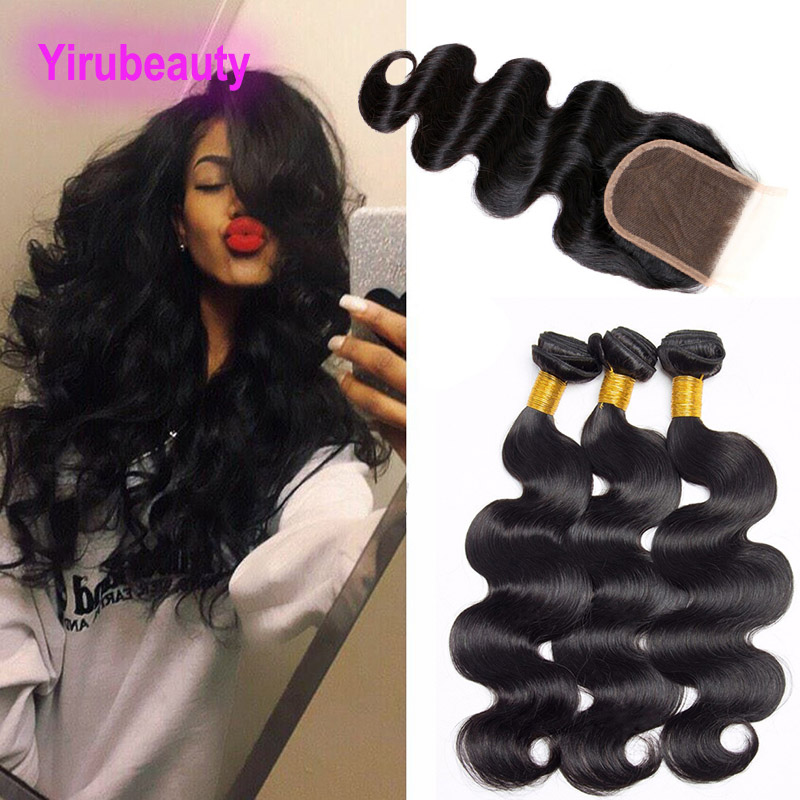 Malaysian Human Hair 3 Bundles With 4X4 Lace Closure 4pieces/lot Body Wave Bundles With Closures Drawstring Ponytail, Brazilian human hair
Malaysian Human Hair 3 Bundles With 4X4 Lace Closure 4pieces/lot Body Wave Bundles With Closures Drawstring Ponytail, Brazilian human hair