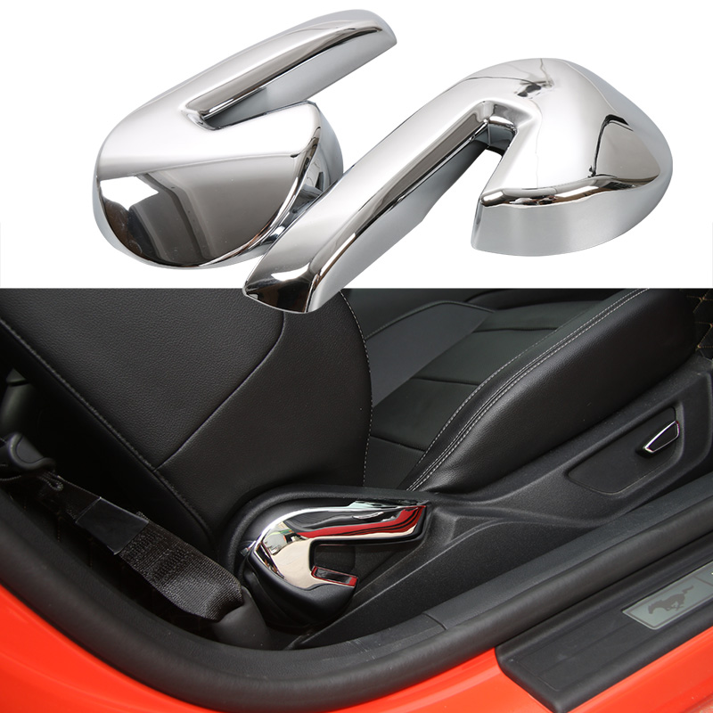 Car Seat Adjusting Handle Decoration Trim Cover For Ford Mustang 2015+ High Quality Auto Interior Accessories