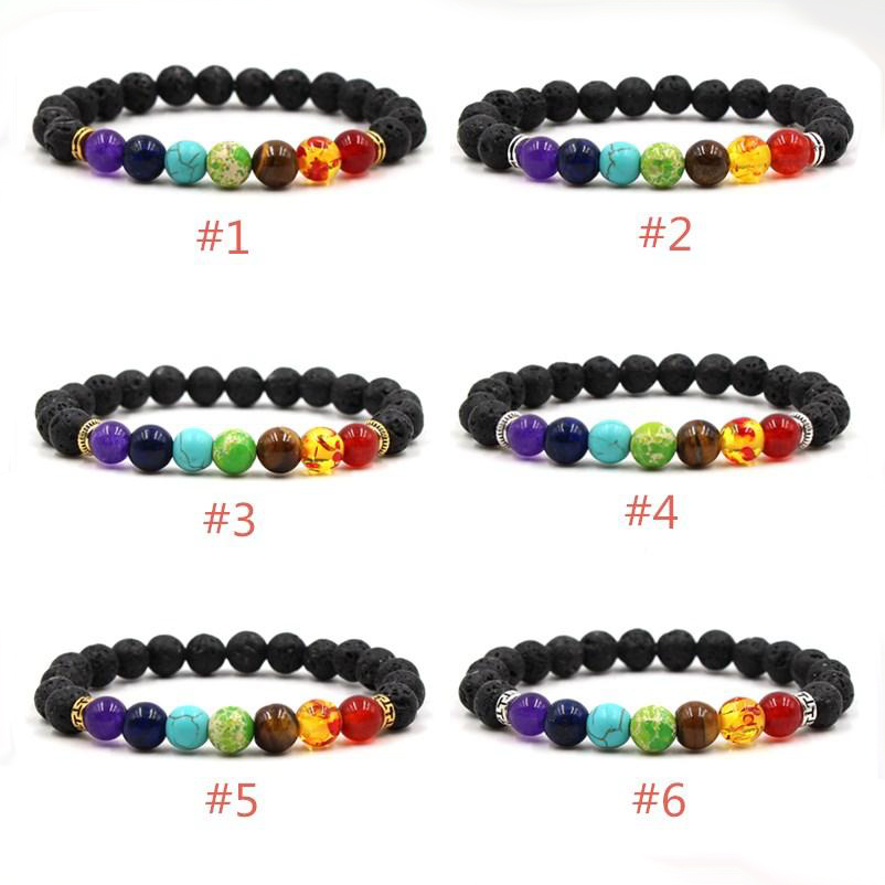 7 Chakra Healing Beaded Bracelet Black Natural Lava Stone Essential Oil Diffuser Bracelet Jewelry For Women Men
7 Chakra Healing Beaded Bracelet Black Natural Lava Stone Essential Oil Diffuser Bracelet Jewelry For Women Men