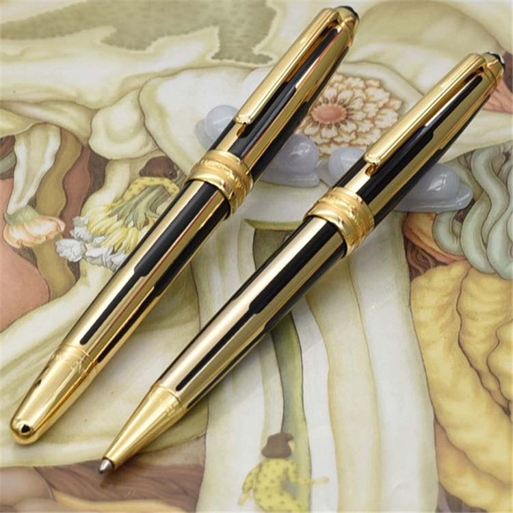 High quality brand new black and gold stripes roller ball pen / ballpoint pens luxury Fountain pen wholesale gift free shipping
High quality brand new black and gold stripes roller ball pen / ballpoint pens luxury Fountain pen wholesale gift free shipping
