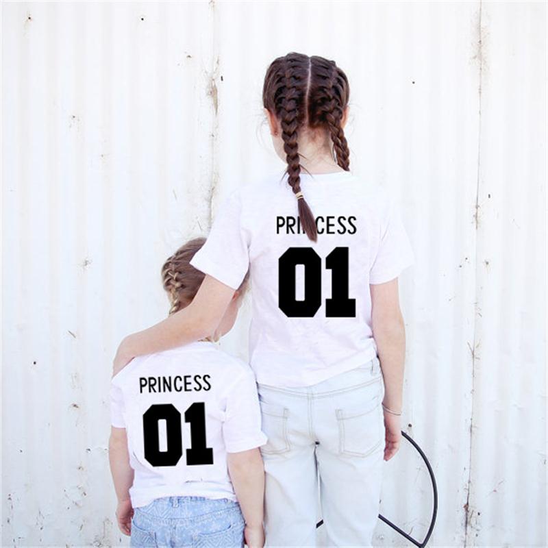 Boys Prince 01 t shirt Girl Princess 01 t shirt Short Sleeve baby Letter Printed Tops, Multi-color
Boys Prince 01 t shirt Girl Princess 01 t shirt Short Sleeve baby Letter Printed Tops, Multi-color