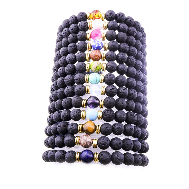 Essential Oil Perfume Diffuser 8mm Black Lava Stone Beads Elasticity Bracelet Tiger's Eye Beads Bracelet Stretch Yoga Jewelry
Essential Oil Perfume Diffuser 8mm Black Lava Stone Beads Elasticity Bracelet Tiger's Eye Beads Bracelet Stretch Yoga Jewelry