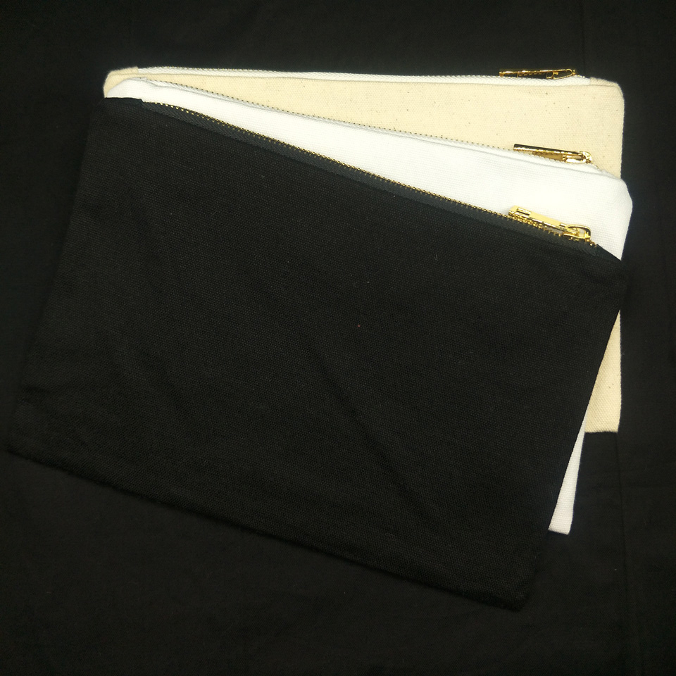 10pcs/lot blank cotton canvas makeup bag natural cotton color/white/black 7x10in cotton cosmetic bags with gold zip matching color lining
10pcs/lot blank cotton canvas makeup bag natural cotton color/white/black 7x10in cotton cosmetic bags with gold zip matching color lining