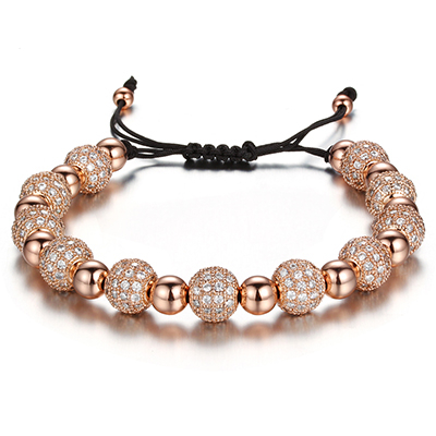 Rhinestone Balls Chain Bracelets For Women Luxury Crystal Beads Bracelet Femme Jewelry Gifts Pulseras Mujer Moda