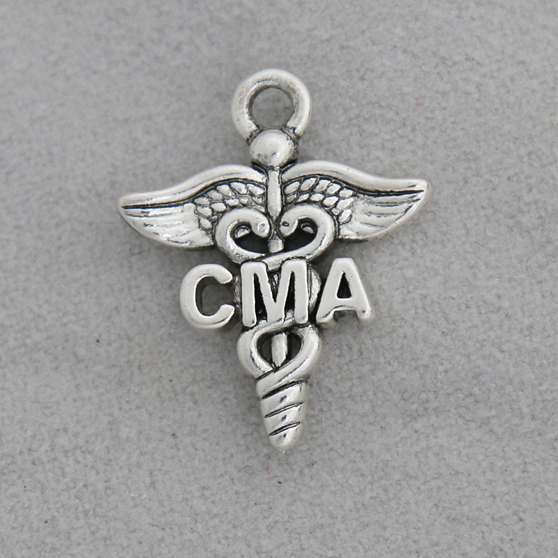 Wholesale Alloy Vintage Certified Medical Assistant CMA Charms Profession Medical Caduceus Charm 100pcs 19*23mm AAC1676
Wholesale Alloy Vintage Certified Medical Assistant CMA Charms Profession Medical Caduceus Charm 100pcs 19*23mm AAC1676