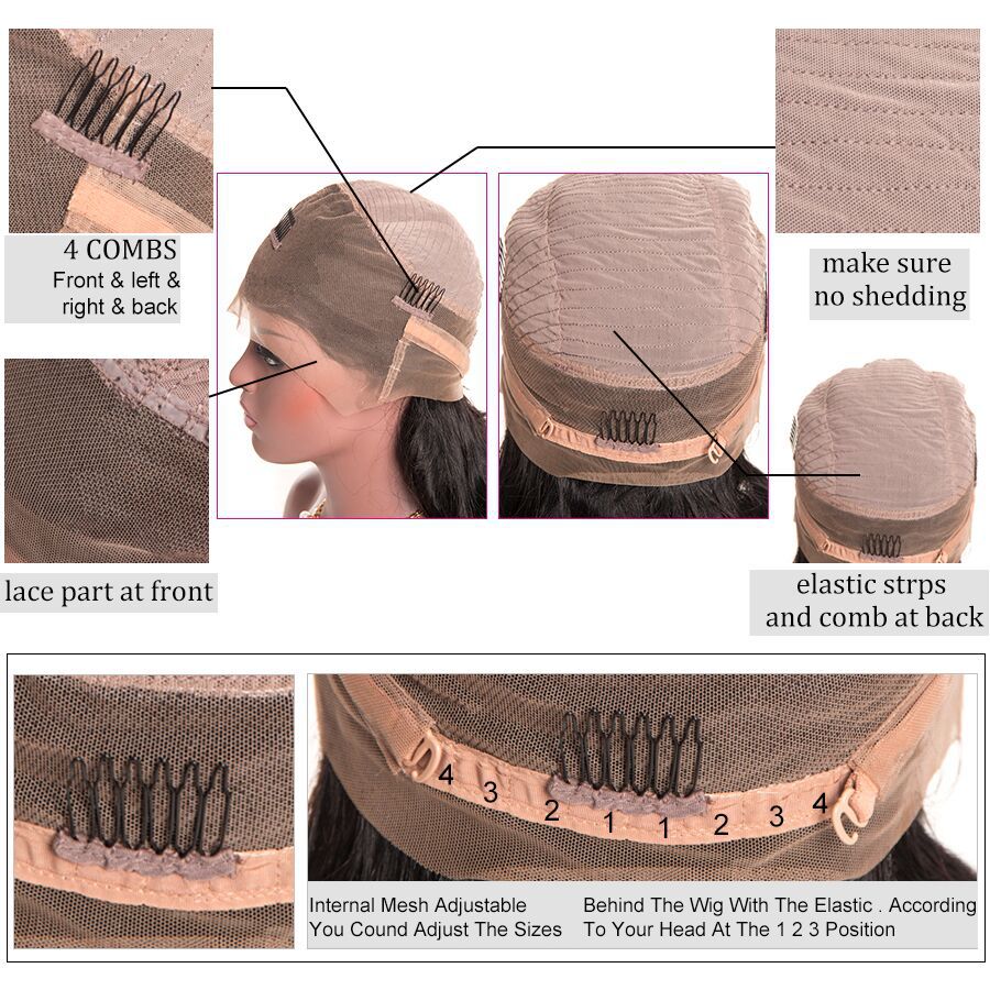 360 Lace Frontal Wig Pre Plucked With Baby Hair Brazilian Water Wave Wig Lace Front Human Hair Wigs Remy 360 Lace wig