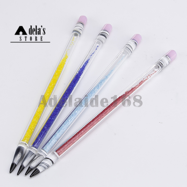 Colorful Sand Glass Pencil Dabber Glow In Dark Tool Roving Dark blue Light blue Colors Dabble Dab Rig Bong Water Pipes 748
Colorful Sand Glass Pencil Dabber Glow In Dark Tool Roving Dark blue Light blue Colors Dabble Dab Rig Bong Water Pipes 748