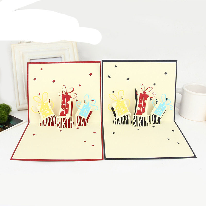 Hot New 3D Pop UP Gift & Greeting Card Handmade paper Creative Happy Birthday Cards Free shipping
Hot New 3D Pop UP Gift & Greeting Card Handmade paper Creative Happy Birthday Cards Free shipping