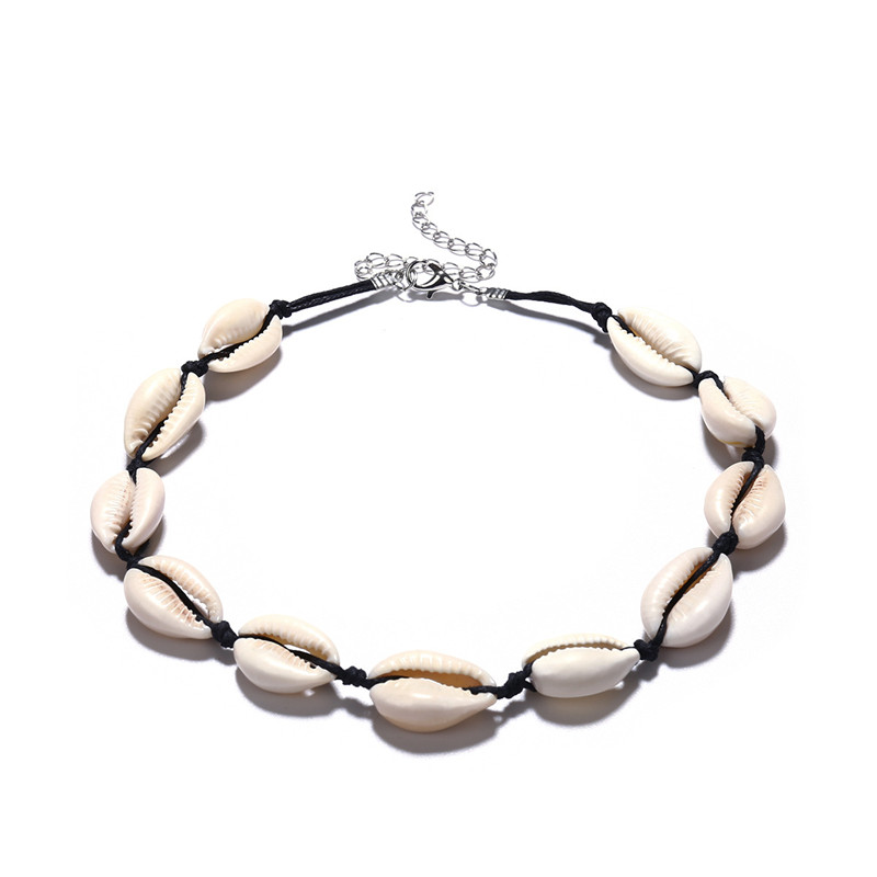New Simple Style Cotton Statement Chain Natural Sea Shell Choker Necklaces For Women Summer Boho Jewelry Shell Chokers Necklace XR
New Simple Style Cotton Statement Chain Natural Sea Shell Choker Necklaces For Women Summer Boho Jewelry Shell Chokers Necklace XR