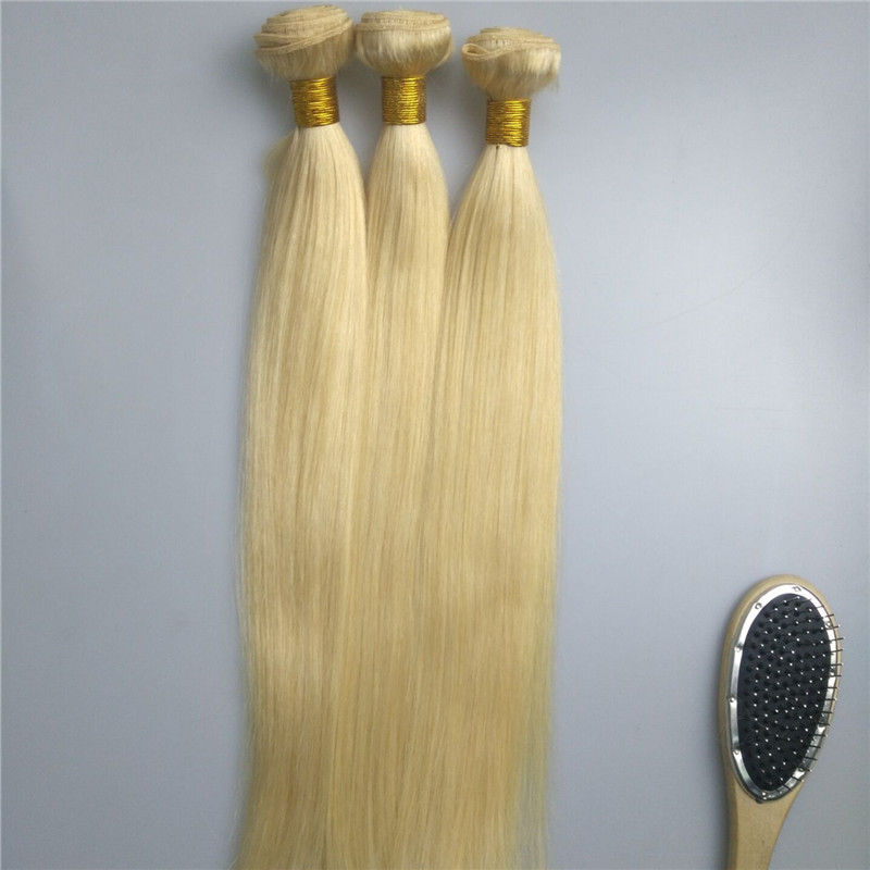brazilian straight virgin hair color 613 bleach blonde human hair weave bundles remy hair extensions 3 4pcs double wefts free dhl