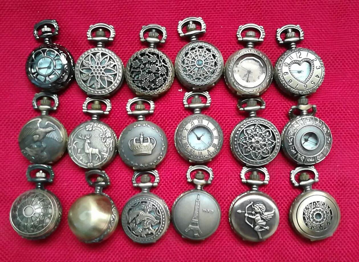 Wholesale Mix 18 Designs Case Dia 2.5CM Pendant Chain Quartz Bronze Small Crown Pocket Watch
Wholesale Mix 18 Designs Case Dia 2.5CM Pendant Chain Quartz Bronze Small Crown Pocket Watch
