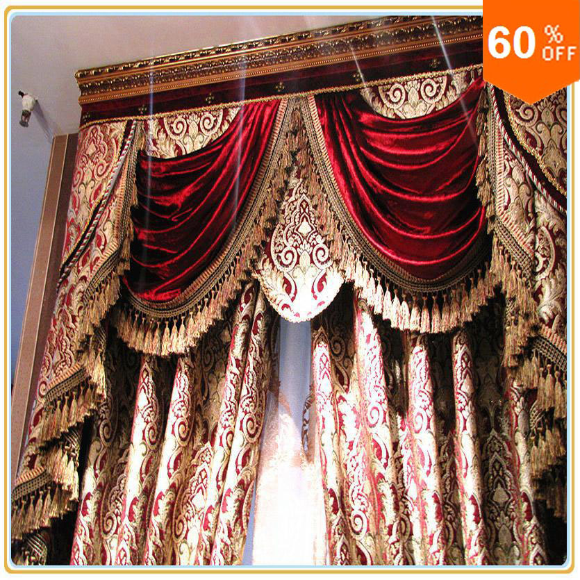 Burgundy Wine Custom Free Shipping hotel curtains classic royal quality curtain send express baroque style for window wide, As described
Burgundy Wine Custom Free Shipping hotel curtains classic royal quality curtain send express baroque style for window wide, As described