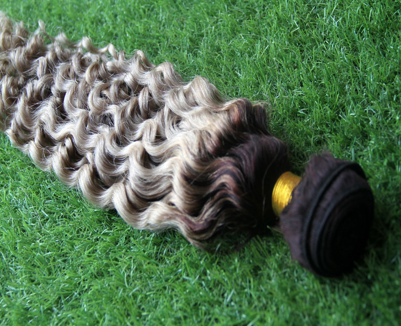 Peruvian kinky curly Hair 100% Human Hair Weave Bundles T1B/Grey Ombre Weave Can buy 1 Bundles Non-remy 8-28 inches