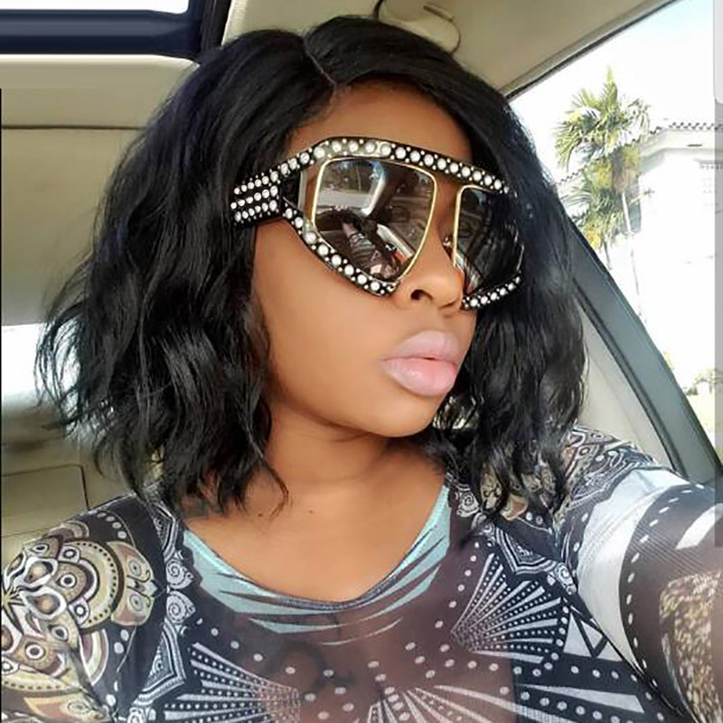 Luxury sunglasses Big Pearl Sunglasses High-quality Women Men Oversized Sun Glasses For Female Male Clear Lens Goggle UV400
Luxury sunglasses Big Pearl Sunglasses High-quality Women Men Oversized Sun Glasses For Female Male Clear Lens Goggle UV400