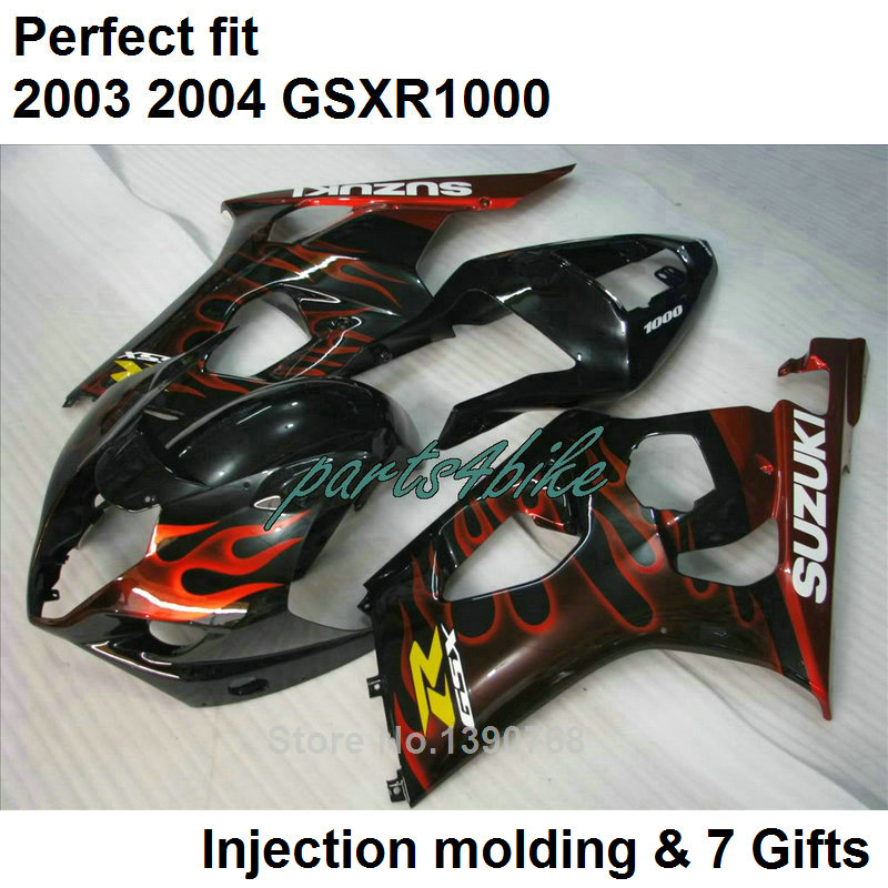 Black flames fairings set for SUZUKI GSXR 1000 K3 2003 2004 fairing kit GSXR1000 03 04 bodywork GSXR1000 UF01, Multi-color
Black flames fairings set for SUZUKI GSXR 1000 K3 2003 2004 fairing kit GSXR1000 03 04 bodywork GSXR1000 UF01, Multi-color