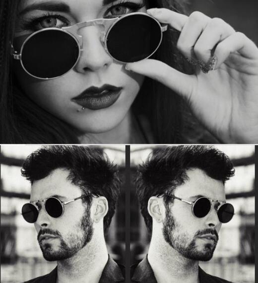 Retro metal steampunk clamshell sunglasses clamshell sunglasses male and female models influx of people eyeglasses octagonal mirror
Retro metal steampunk clamshell sunglasses clamshell sunglasses male and female models influx of people eyeglasses octagonal mirror