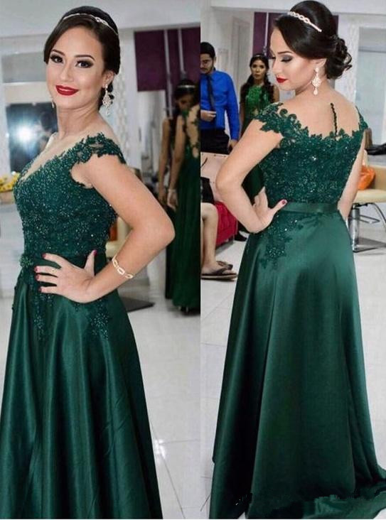 Dark Green Mother Of The Bride Dresses 2018 Scoop Neck Lace Appliques Beaded Wedding Guest Dress Evening Gowns
Dark Green Mother Of The Bride Dresses 2018 Scoop Neck Lace Appliques Beaded Wedding Guest Dress Evening Gowns