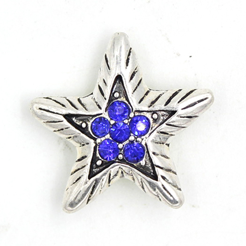 Wholesale DIY Interchangeable Metal Button 2 Colors Rhinestone Crystal Star Buttons for 18mm Snap Jewelry Snap Button Bracelet Snap Necklace
Wholesale DIY Interchangeable Metal Button 2 Colors Rhinestone Crystal Star Buttons for 18mm Snap Jewelry Snap Button Bracelet Snap Necklace