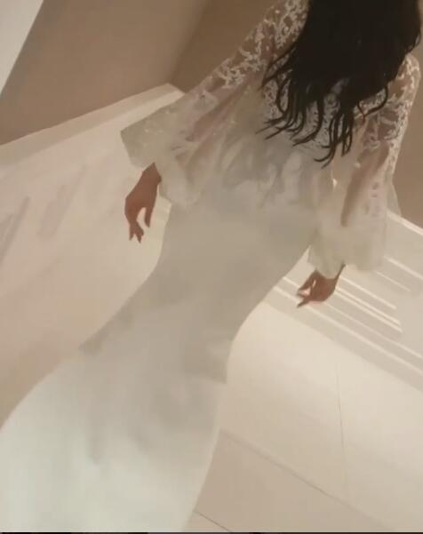 Yousef aljasmi Labourjoisie Evening Dresses Prom Dress abiti da cerimonia da sera formal long Julia sleeves mermaid