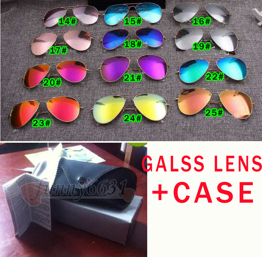 5set summer men Dazzle colour Sunglasses +case outdoors Fashion women driving Sun glasses UV400 31colors with packing GOGGLE BOX CLOTH
5set summer men Dazzle colour Sunglasses +case outdoors Fashion women driving Sun glasses UV400 31colors with packing GOGGLE BOX CLOTH
