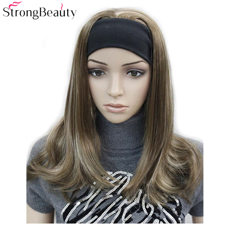 Strong Beauty Long Synthetic Wavy Full Capless Wigs Half Ladies' 3/4 Wig With Headband Wig, Black
Strong Beauty Long Synthetic Wavy Full Capless Wigs Half Ladies' 3/4 Wig With Headband Wig, Black