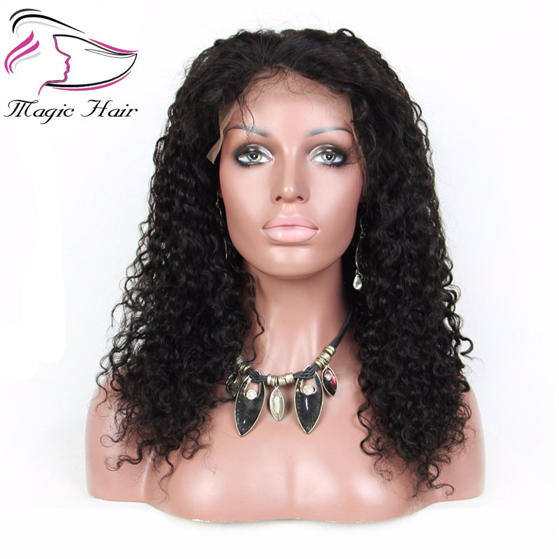 Evermagic glueless Brazilian remy hair water wave full lace human hair wigs for black women lace front wigs bleached knots 8-26