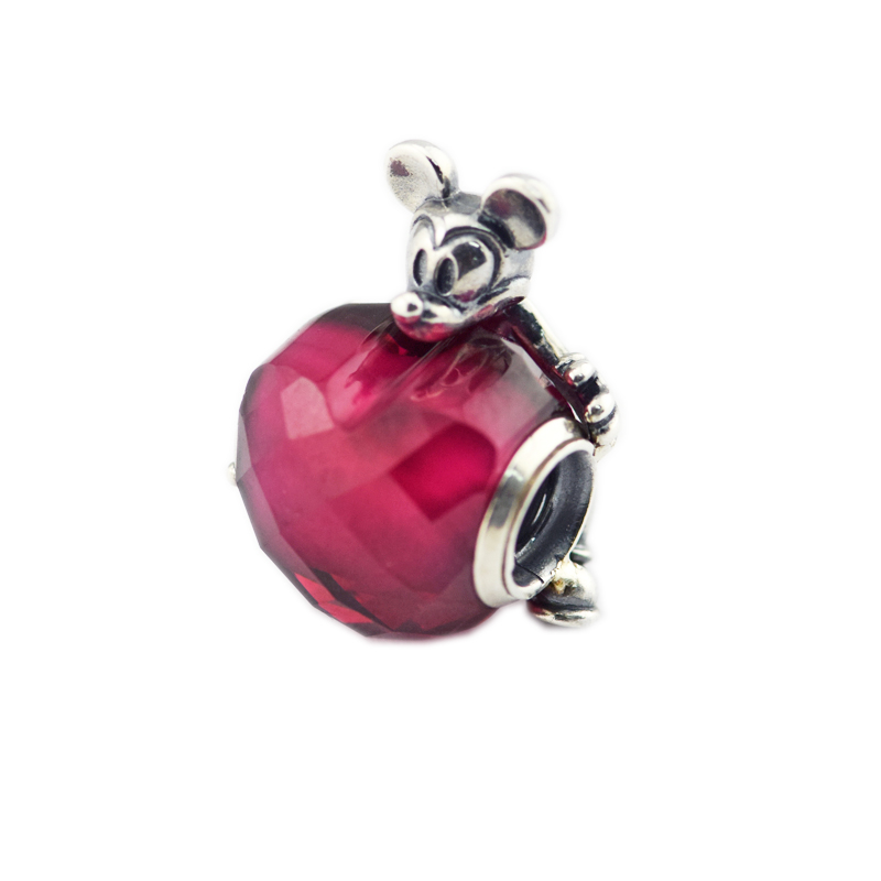 2018 925 bijoux en argent sterling rouge coeur d'amour charme perles originales Fits femmes Bijoux Bracelets Pandora Faire