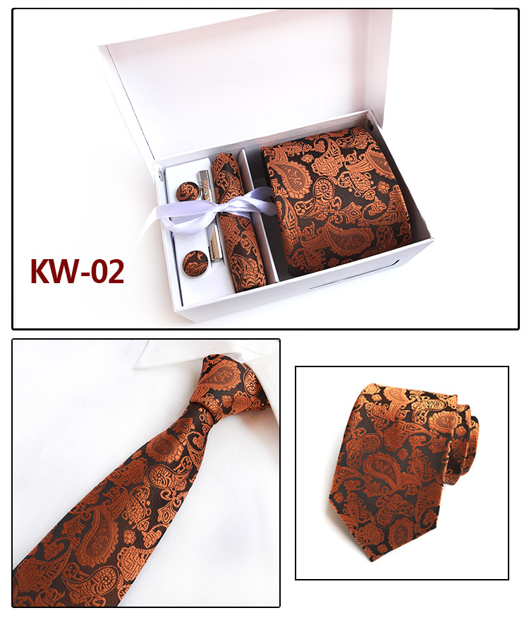 New 100 Silk Classic Men Neck Ties Clip Hanky Cufflinks sets Floral brand Formal Wear Business Wedding Party Mens Tie K10