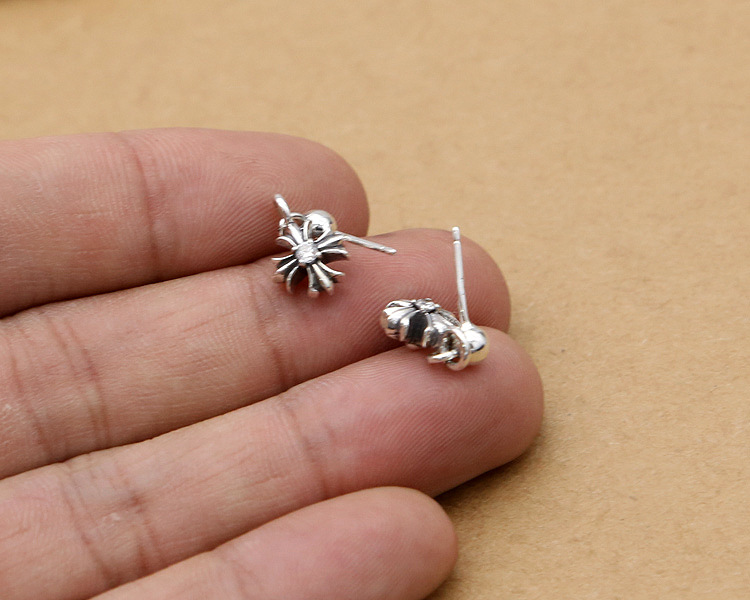 New 925 sterling silver fashion jewelry brand designer earring American Europe vintage style cross stud dangle earrings for women