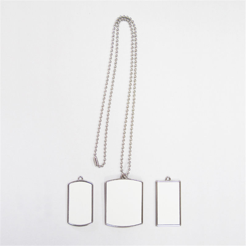 sublimation Dog Tag necklaces pendants shield Rectangle necklace pendant thermal transfer printing diy custom consumables wholesale 3styles
sublimation Dog Tag necklaces pendants shield Rectangle necklace pendant thermal transfer printing diy custom consumables wholesale 3styles