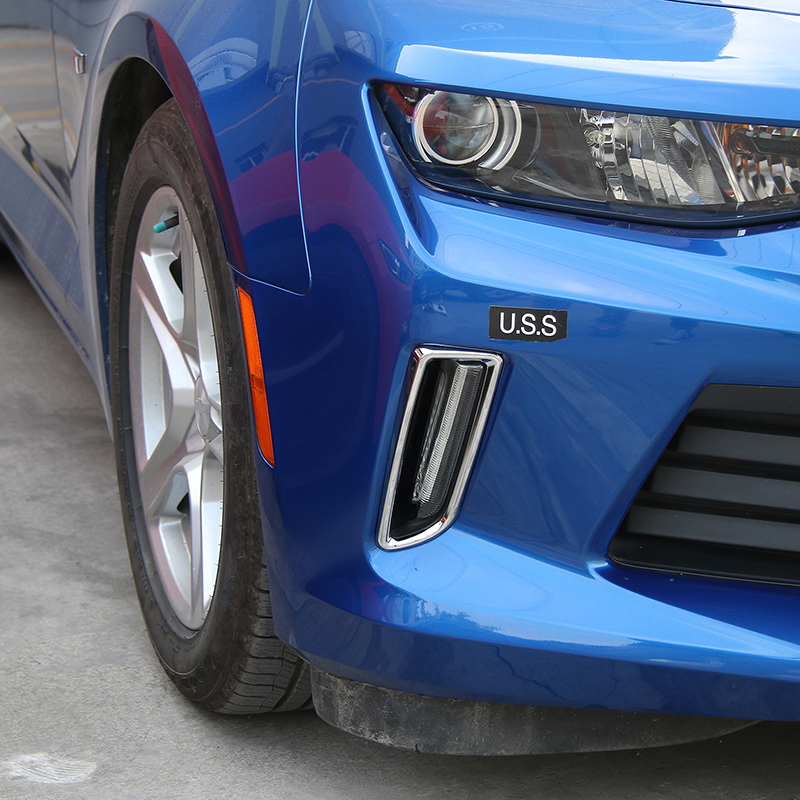 ABS Car Daytime Running Light Decoration Cover Ring Stickers For Chevrolet Camaro 2017 Up Car Styling Exterior Accessories