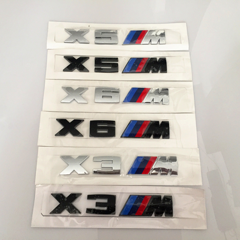 3D ABS Black Silver X3M X5M X6M Emblem Car Styling Fender Trunk Badge Logo Sticker for BMW
3D ABS Black Silver X3M X5M X6M Emblem Car Styling Fender Trunk Badge Logo Sticker for BMW