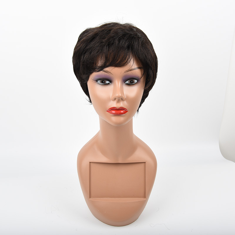 Hotselling Short Bob Wigs For Black Women natural wave Wig 4inch 100% Human Hair full lace front Wigs