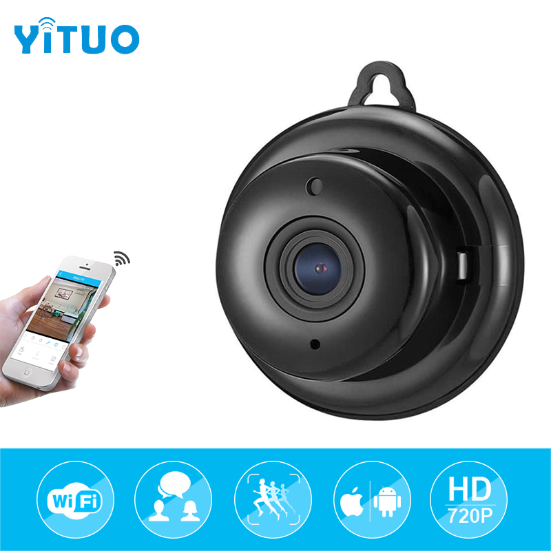 HD 720P 1.0mp Wireless Camera Mini WIFI Night Vision Smart Home Security IP Cameras Onvif Surveillance Baby Monitor YITUO