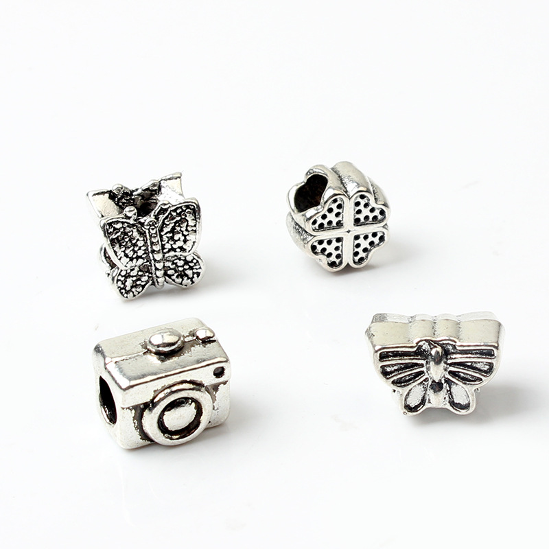 12PCS Mixed Style Wholesale Metal Loose Beads Charms For Pan DIY Jewelry European Bracelets Bangles Women Girls Best Gifts designer bag