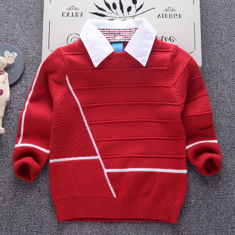 2018 Shirt collar Boys Sweaters Baby stripe Pullover Knit Kids Clothes Autumn Winter New Children Sweaters Boy Clothing School243p, Navy
2018 Shirt collar Boys Sweaters Baby stripe Pullover Knit Kids Clothes Autumn Winter New Children Sweaters Boy Clothing School243p, Navy