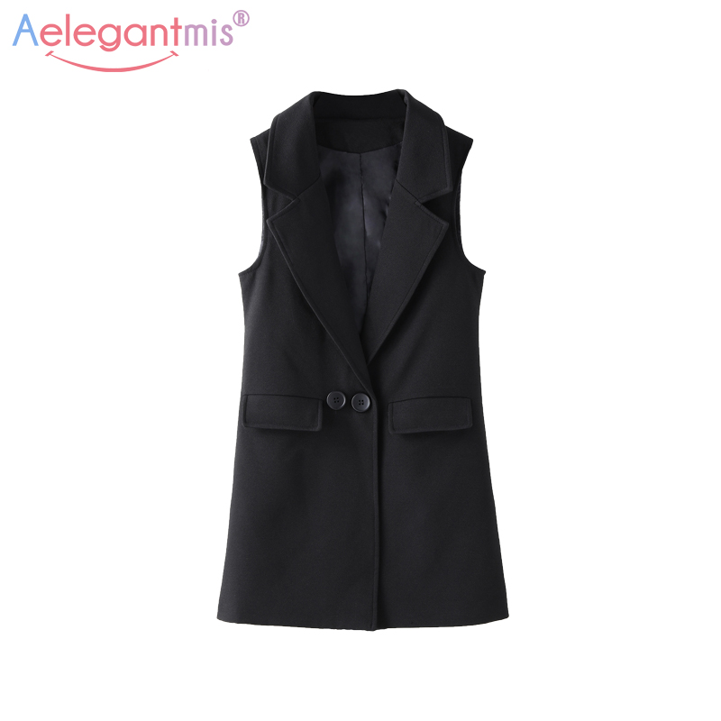 Aelegantmis Autumn New Office Lady Casual Long Vest Women Black Slim Waistcoat Ladies Fashion Elegant Sleeveless Outerwear Coats, Black;white
Aelegantmis Autumn New Office Lady Casual Long Vest Women Black Slim Waistcoat Ladies Fashion Elegant Sleeveless Outerwear Coats, Black;white