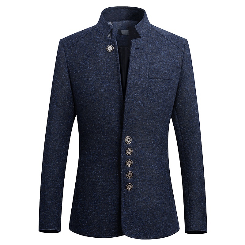 Spring and Autumn New Large Size Men's Stand Collar Small Suit, Fashion Slim Business Men's Suit Dress Jacket S-5XL, Gray
Spring and Autumn New Large Size Men's Stand Collar Small Suit, Fashion Slim Business Men's Suit Dress Jacket S-5XL, Gray