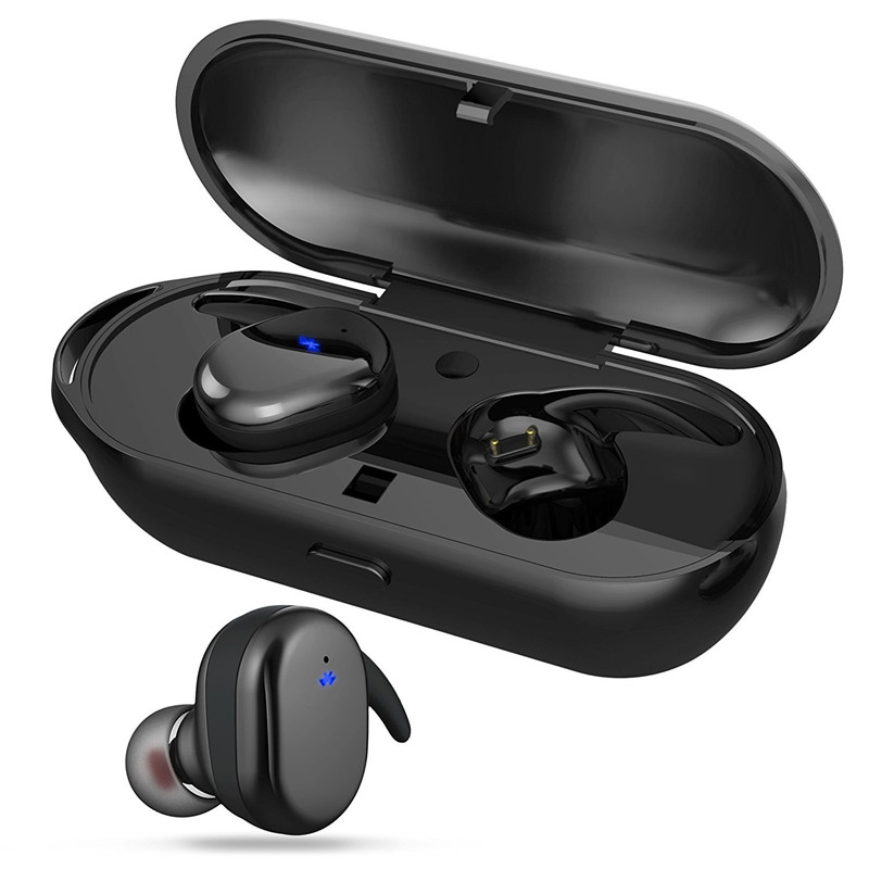 Mini Twins Wireless Bluetooth 5.0 Earphones Headphone Waterproof Sport Stereo Headset In Ear Earbuds TWS with Charging Socket for Smartphone, Bright black
Mini Twins Wireless Bluetooth 5.0 Earphones Headphone Waterproof Sport Stereo Headset In Ear Earbuds TWS with Charging Socket for Smartphone, Bright black